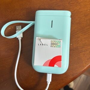 Mint Green Portable Label Maker
